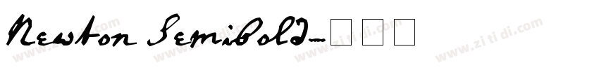 Newton Semibold字体转换